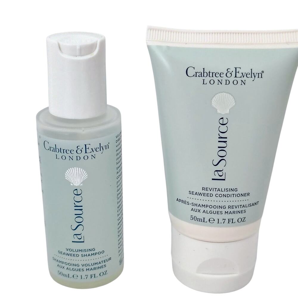 Crabtree & Evelyn Volumizing Seaweed Shampoo & Revitalizing Conditioner 1.7 oz.
